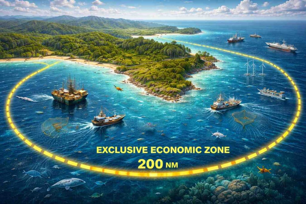 this image is showing exclusive economic zone.